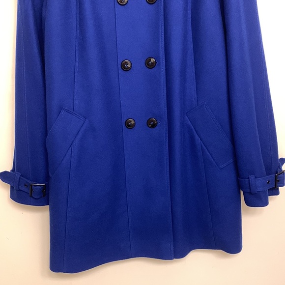 NWOT Wool Coat Royal Blue Preston and York XL - Picture 2 of 15